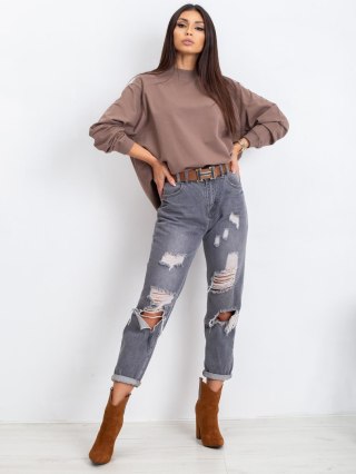 Bluza RV-BL-5185.92P brązowy S/M