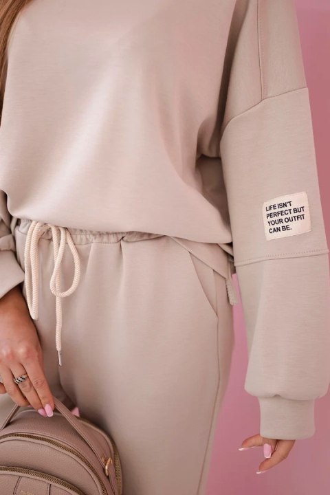 Komplet bluza + spodnie masełko beżowy Komplet bluza + spodnie masełko beżowy