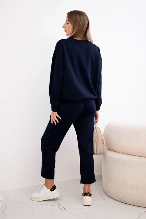 Komplet masełko bluza + spodnie granatowy Komplet masełko bluza + spodnie granatowy