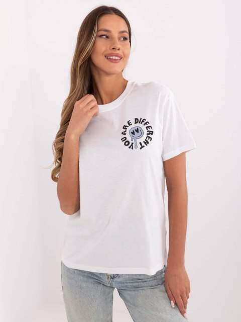 T-shirt D12022AC02645E biały L T-shirt D12022AC02645E biały L