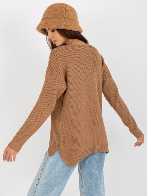 Sweter TO-SW-1111.65P camelowy Sweter TO-SW-1111.65P camelowy