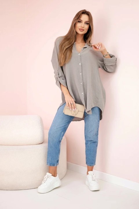 Koszula damska fango oversize z naturalnej bawełny Koszula damska fango oversize z naturalnej bawełny