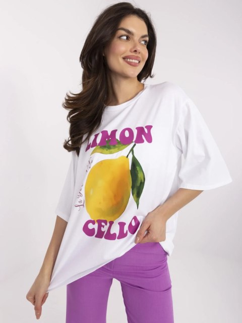 T-shirt MI-TS-M736-1.36 biały