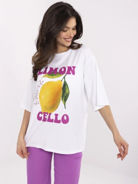 T-shirt MI-TS-M736-1.36 biały