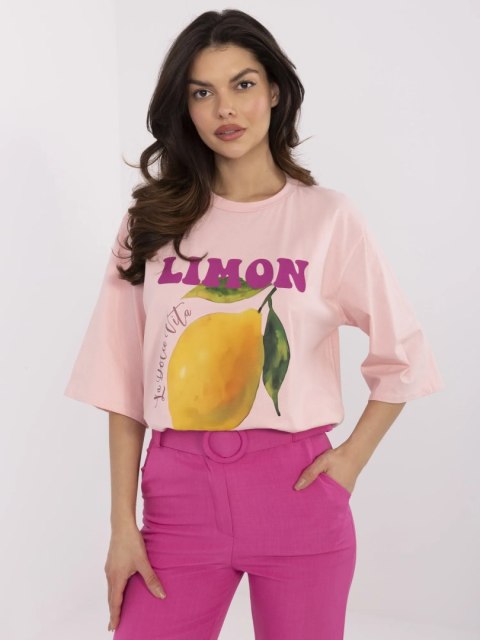 T-shirt MI-TS-M736-1.36 jasny różowy