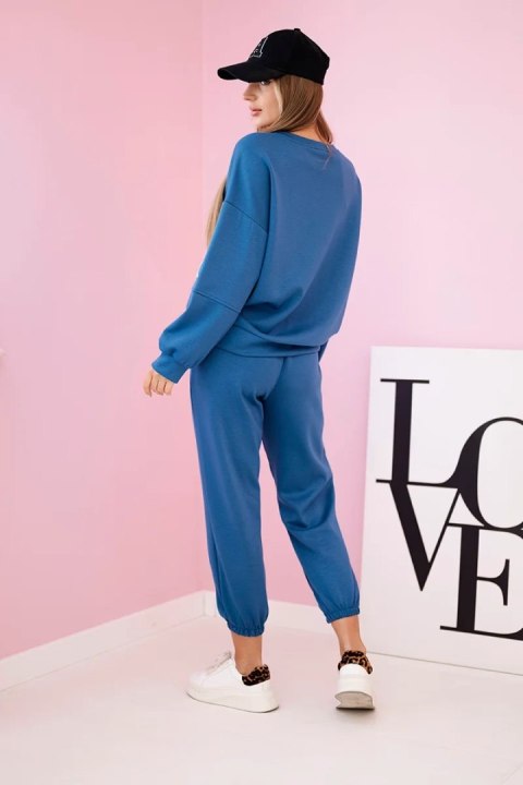 Komplet bluza + spodnie masełko jeansowy Komplet bluza + spodnie masełko jeansowy
