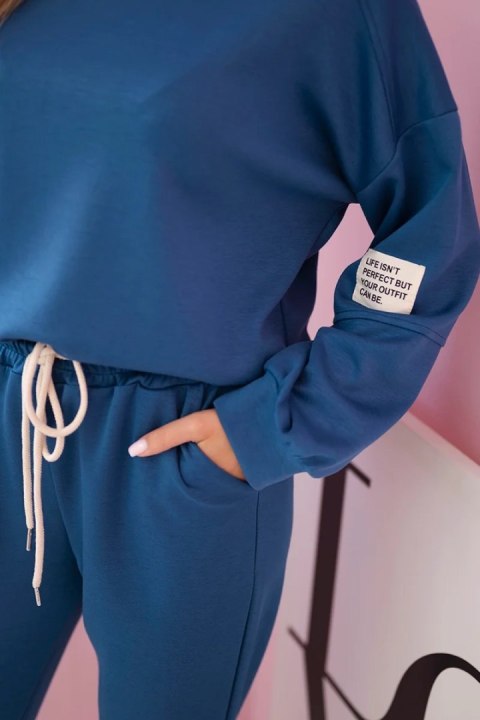 Komplet bluza + spodnie masełko jeansowy Komplet bluza + spodnie masełko jeansowy