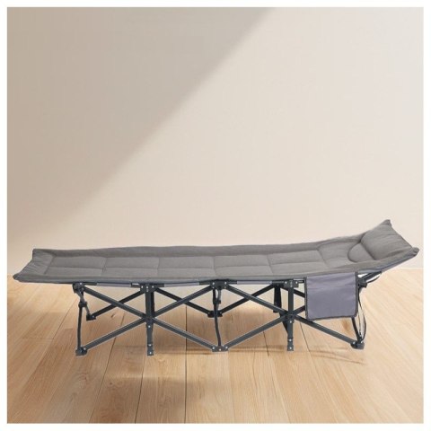 Łóżko turystyczne, polowe, kanadyjka 187 x 68cm składane z kieszonką AR05SZ