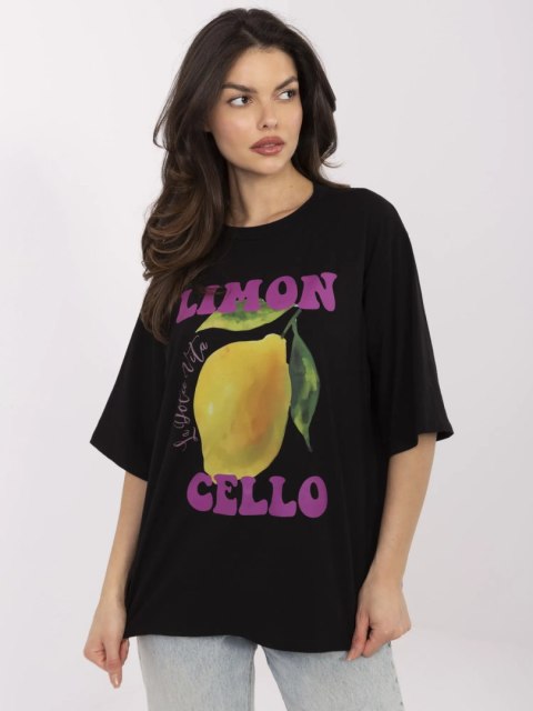 T-shirt MI-TS-M736-1.36 czarny