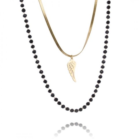 Naszyjnik stal chirurgiczna pozłacana 14k gold NST1433 Naszyjnik stal chirurgiczna pozłacana 14k gold NST1433