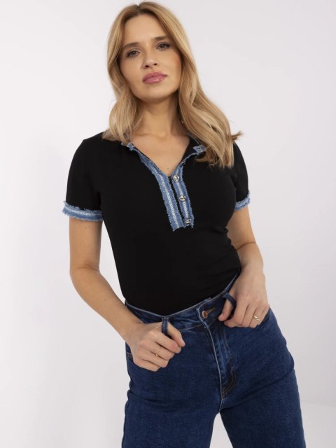 T-shirt NM-TS-V8319.95 czarny T-shirt NM-TS-V8319.95 czarny
