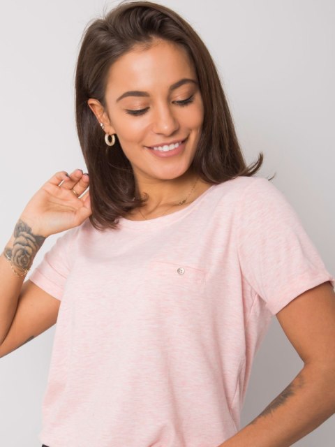 T-shirt RV-TS-4838.72P jasny różowy S T-shirt RV-TS-4838.72P jasny różowy S