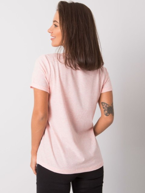 T-shirt RV-TS-4838.72P jasny różowy S T-shirt RV-TS-4838.72P jasny różowy S