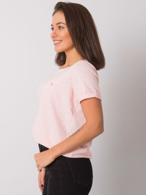 T-shirt RV-TS-4838.72P jasny różowy S T-shirt RV-TS-4838.72P jasny różowy S