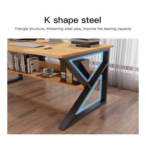 Biurko komputerowe, biurowe z półką 100x60cm STL08CZ Biurko komputerowe, biurowe z półką 100x60cm STL08CZ