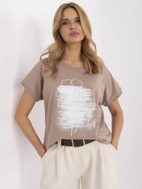 Bluzka RV-BZ-A534.89 ciemny bezowy