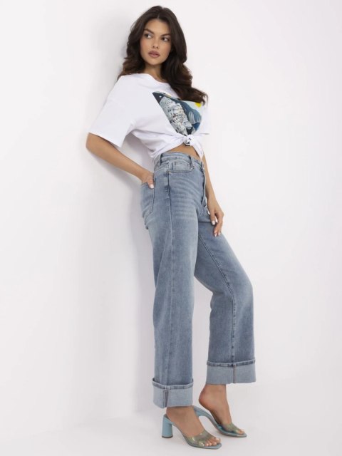 Spodnie jeans NM-SP-T393-1.72 niebieski M