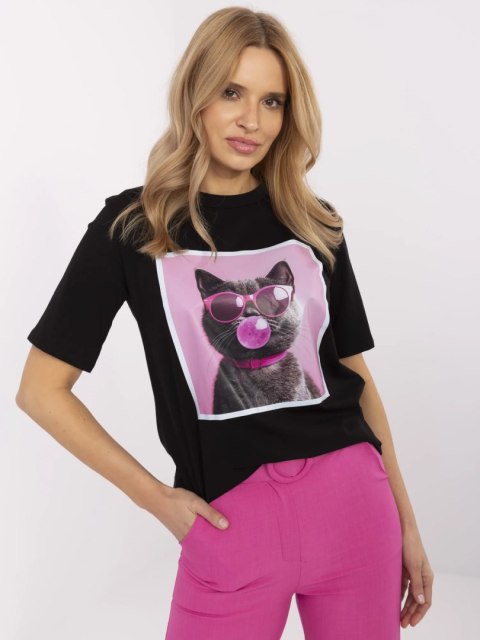 T-shirt MI-TS-M655.50 czarny