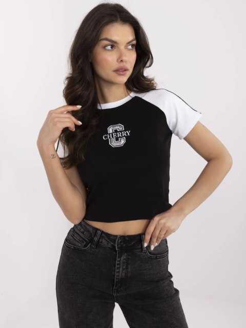 T-shirt NM-TS-NG3772.82 czarno-biały S/M