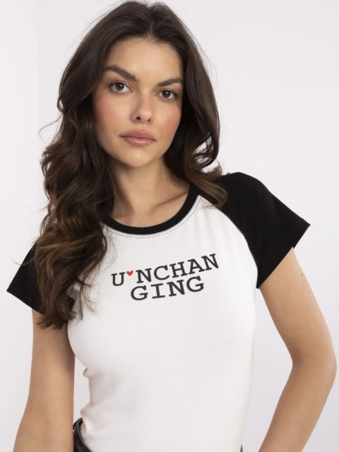 T-shirt NM-TS-V7939.50 biało-czarny T-shirt NM-TS-V7939.50 biało-czarny