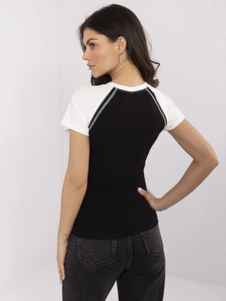 T-shirt NM-TS-V7940.17 czarno-biały