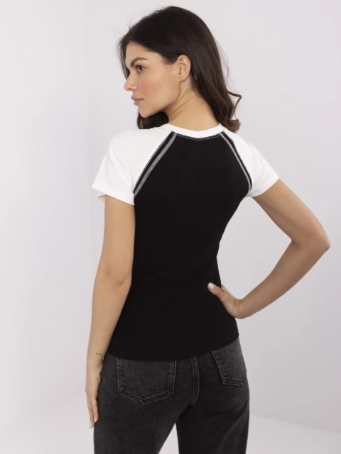 T-shirt NM-TS-V7940.17 czarno-biały T-shirt NM-TS-V7940.17 czarno-biały