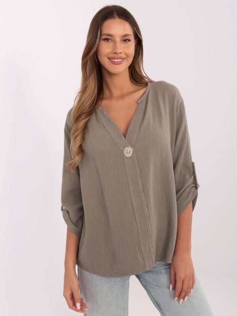 Bluzka MO-BZ-52759.55 ciemny bezowy