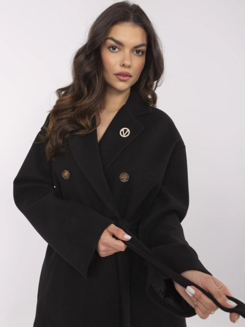 Płaszcz TW-PL-BI-28987.85 czarny M Płaszcz TW-PL-BI-28987.85 czarny M