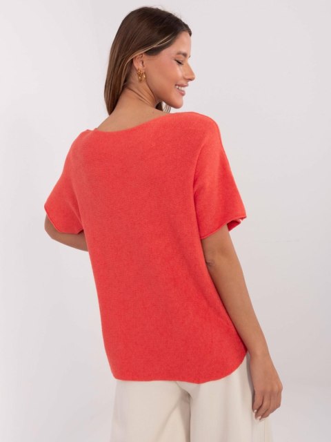 Sweter MO-SW-0702.36 pomarańczowy