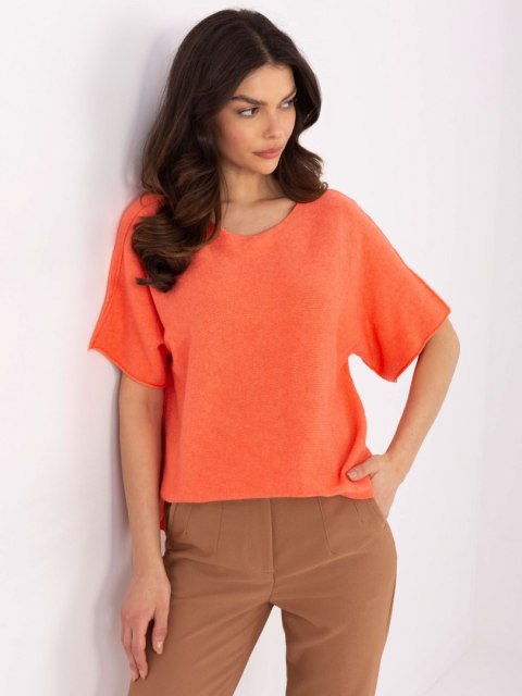 Sweter MO-SW-0703.63 pomarańczowy