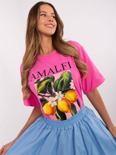 T-shirt MI-TS-M745-1.37 różowy T-shirt MI-TS-M745-1.37 różowy