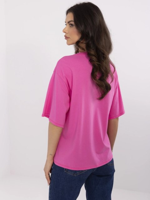 T-shirt MI-TS-M745-2.49 ciemny różowy