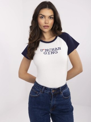 T-shirt NM-TS-V7939.50 biało-granatowy