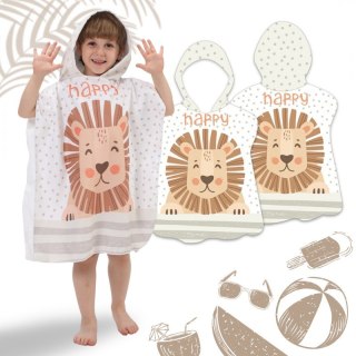RĘCZNIK PLAŻOWY Peleryna dziecięca HAPPY BEAR 60 x 60cm PEL02WZ1