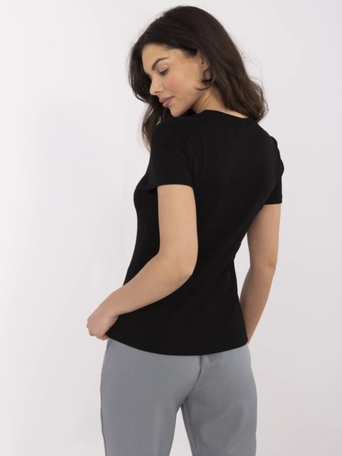 T-shirt NM-TS-JX-09328.65P czarno-niebieski T-shirt NM-TS-JX-09328.65P czarno-niebieski