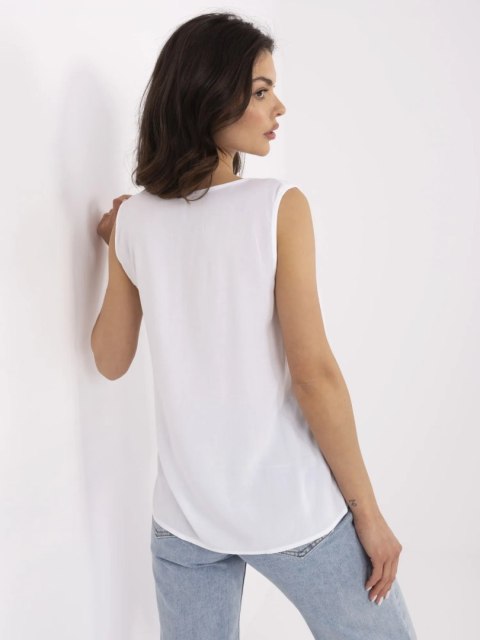 Bluzka D73761M11218A biały XXL Bluzka D73761M11218A biały XXL