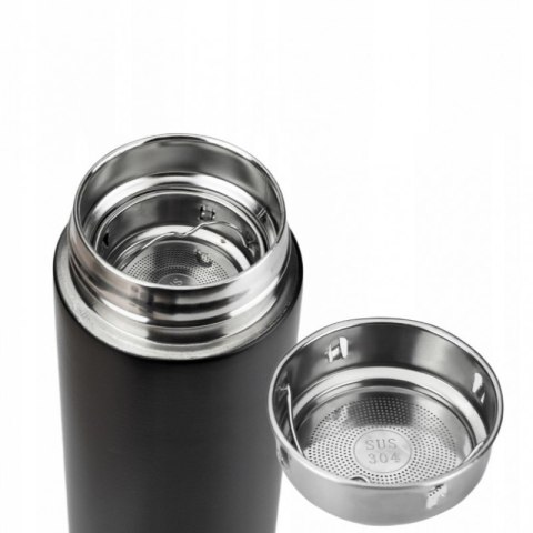 KUBEK TERMICZNY, BIDON TERMOS 500ML BUTELKA Z CZUJNIKIEM TEMPERATURY BD41 KUBEK TERMICZNY, BIDON TERMOS 500ML BUTELKA Z CZUJNIKIEM TEMPERATURY BD41