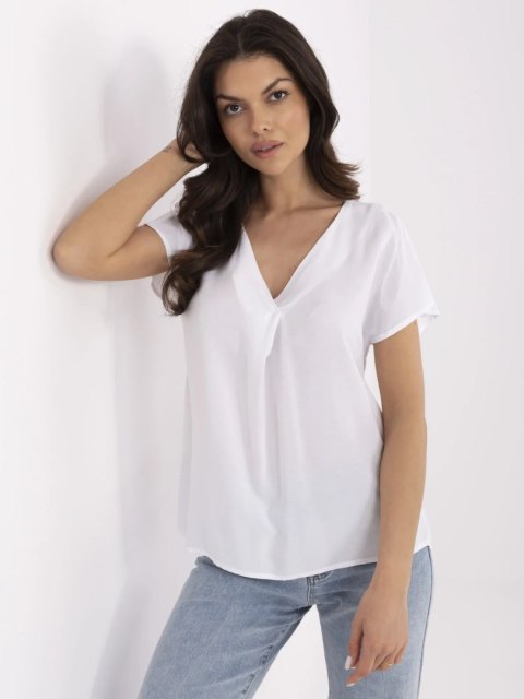 Bluzka D73761M11171B biały XXL Bluzka D73761M11171B biały XXL