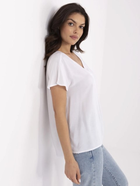Bluzka D73761M11171B biały XXL Bluzka D73761M11171B biały XXL