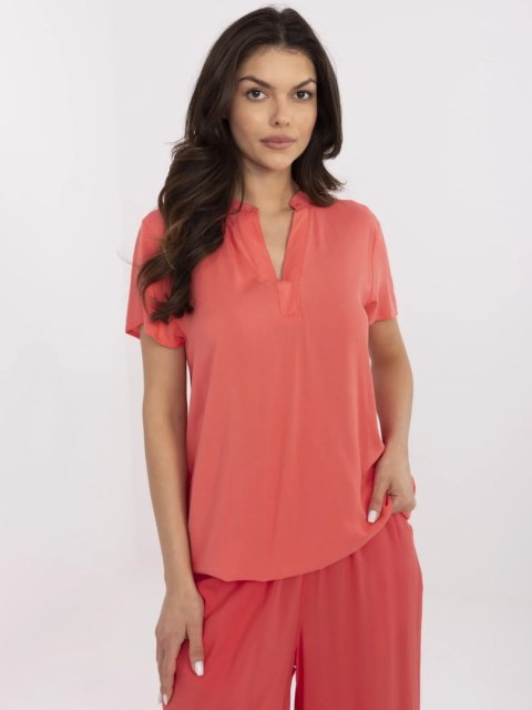 Bluzka D73761M11173A koralowy XXL Bluzka D73761M11173A koralowy XXL