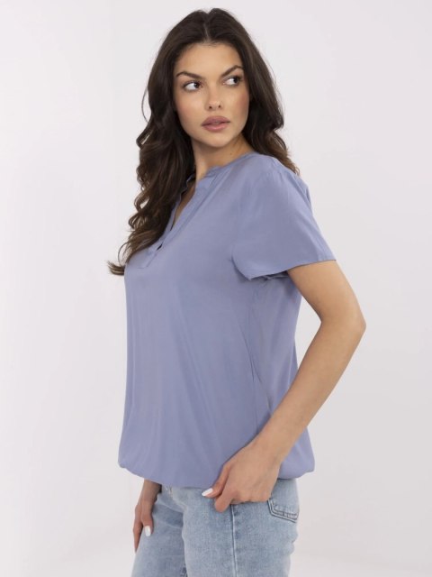 Bluzka D73761M11173A szaro-niebieski XXL Bluzka D73761M11173A szaro-niebieski XXL