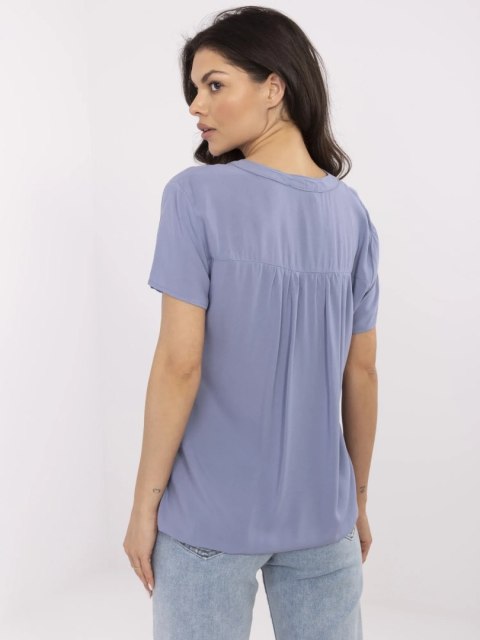 Bluzka D73761M11173A szaro-niebieski XXL Bluzka D73761M11173A szaro-niebieski XXL