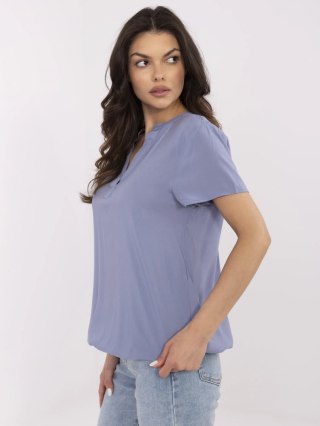 Bluzka D73761M11173A szaro-niebieski S