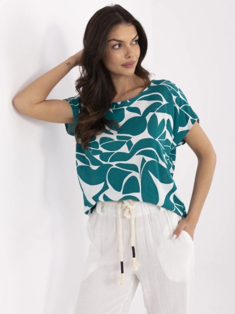 Bluzka D73771M10978X ciemny zielony XXL