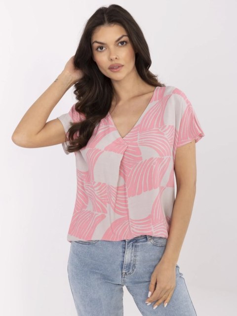 Bluzka D73771M11171D różowy XXL Bluzka D73771M11171D różowy XXL