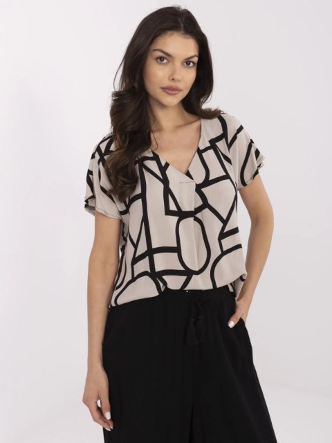 Bluzka D73771M11171D beżowy S Bluzka D73771M11171D beżowy S
