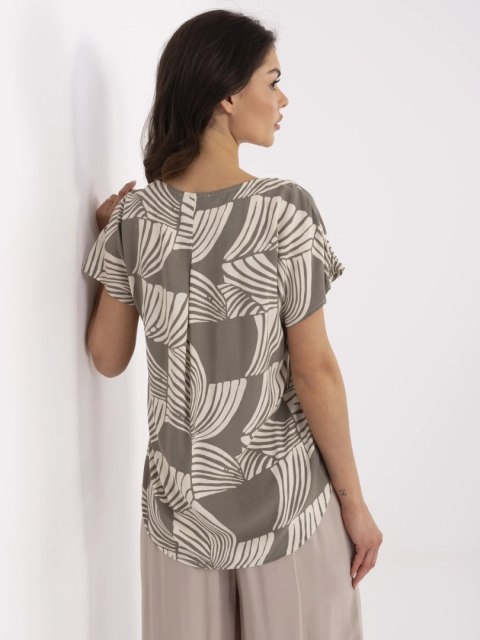 Bluzka D73771M11171D khaki M Bluzka D73771M11171D khaki M