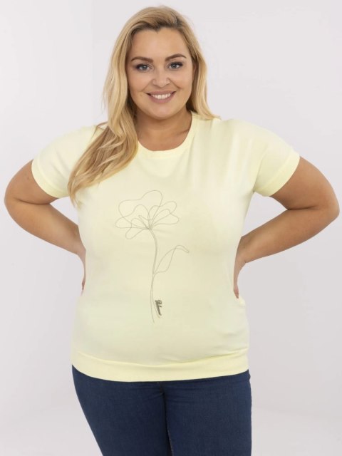 Bluzka RV-BZ-A539.30 jasny żółty