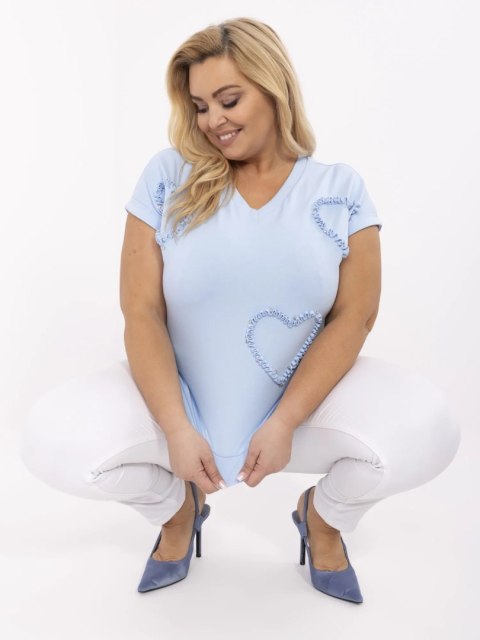 Bluzka RV-BZ-A542.12P jasny niebieski