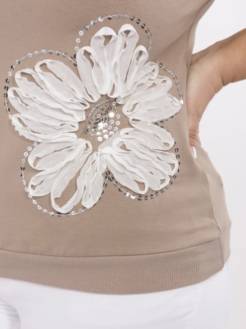 Bluzka RV-BZ-A543.94 ciemny bezowy